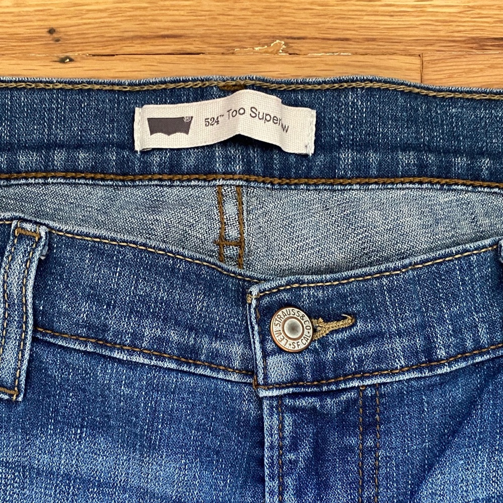 Levi's 524 Too Superlow Skinny Jeans 31x30 - Picture 2 of 11